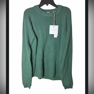Tahari Emerald Ribbed Knit Sweater. NWT